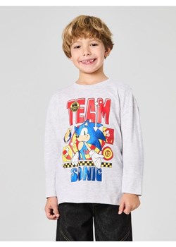 Sinsay - Bawełniana koszulka z nadrukiem Sonic the Hedgehog - szary ze sklepu Sinsay w kategorii T-shirty chłopięce - zdjęcie 186743968