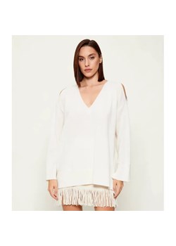 AKEP Wełniany sweter | Loose fit | z dodatkiem kaszmiru ze sklepu Gomez Fashion Store w kategorii Swetry damskie - zdjęcie 186744776