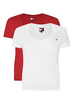 Tommy Jeans Komplet 2 t-shirtów DW0DW21367 Kolorowy Slim Fit ze sklepu MODIVO w kategorii Bluzki damskie - zdjęcie 186746458