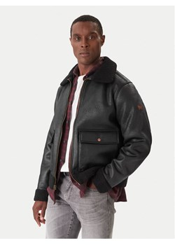 Wrangler Kurtka z imitacji skóry Shearling 112371854 Czarny Regular Fit ze sklepu MODIVO w kategorii Kurtki męskie - zdjęcie 186746547