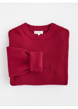 Reserved - Sweter z wełną - czerwony ze sklepu Reserved w kategorii Swetry męskie - zdjęcie 186747356