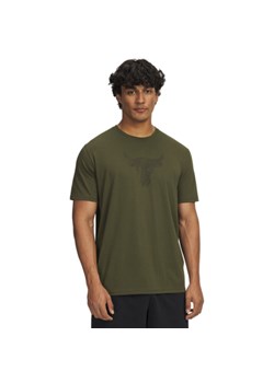 Męska koszulka treningowa Under Armour Project Rock Brahma Bull - khaki ze sklepu Sportstylestory.com w kategorii T-shirty męskie - zdjęcie 186749129