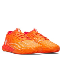 Buty piłkarskie halówki uniseks Under Armour UA Magnetico Select 5 Indoor - pomarańczowe ze sklepu Sportstylestory.com w kategorii Buty sportowe męskie - zdjęcie 186749198