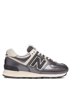 Sneakersy New Balance WL574MGS Srebrny ze sklepu eobuwie.pl w kategorii Buty sportowe damskie - zdjęcie 186751157