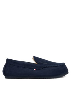 Kapcie Tommy Hilfiger M Driver House FM0FM05617 Granatowy ze sklepu eobuwie.pl w kategorii Kapcie męskie - zdjęcie 186751237