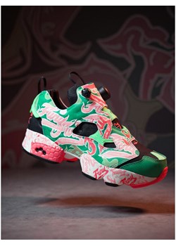 Sneakersy Reebok EO-INSTAPUMP FURY 94 100239571 Zielony ze sklepu eobuwie.pl w kategorii Buty sportowe damskie - zdjęcie 186751255