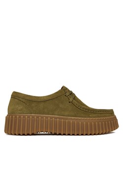 Półbuty Clarks Torhill Bee 26184586 Khaki ze sklepu eobuwie.pl w kategorii Buty sportowe damskie - zdjęcie 186751258