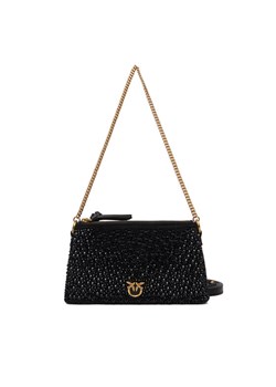 PINKO Torebka Double Mini Pelle Ai 25-26 PLTT 105359 A2WF Czarny ze sklepu MODIVO w kategorii Listonoszki - zdjęcie 186752547