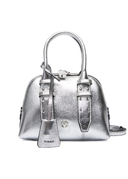 PINKO Torebka Bowling Bag Zip Mini AI 25-26 PLTT 105333 A0QO Srebrny - id: 8053177308624 - marki Pinko - 186752605 PINKO Torebka Bowling Bag Zip Mini AI 25-26 PLTT 105333 A0QO Srebrny ze sklepu MODIVO w kategorii Kuferki - zdjęcie 186752605