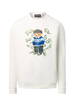 Chill Pill Bluza męska - Money Bear Mężczyźni Bawełna écru nadruk ze sklepu vangraaf w kategorii Bluzy męskie - zdjęcie 186753385