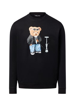 Chill Pill Bluza męska - Shisha Bear Mężczyźni Bawełna czarny nadruk ze sklepu vangraaf w kategorii Bluzy męskie - zdjęcie 186753386