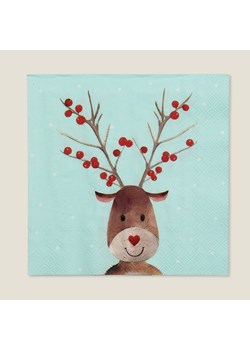 Serwetki świąteczne Reindeer Dots 20 szt. ze sklepu dekoria.pl w kategorii Dekoracje bożonarodzeniowe - zdjęcie 186753685