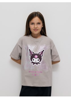 Reserved - T-shirt Kuromi - jasnoszary ze sklepu Reserved w kategorii Bluzki dziewczęce - zdjęcie 186754308