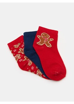 Sinsay - Skarpetki z motywem ludzika piernikowego 3 pack - wielobarwny ze sklepu Sinsay w kategorii Skarpetki dziecięce - zdjęcie 186755457
