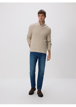 Reserved - Sweter z dekoltem V - beżowy - id: 9988N-80M - marki Reserved - 186756075 Reserved - Sweter z dekoltem V - beżowy ze sklepu Reserved w kategorii Swetry męskie - zdjęcie 186756075