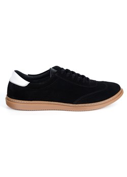 Buty męskie Olivier 702KNT czarne zamszowe klasyczne półbuty miejskie ze sklepu butyolivier w kategorii Półbuty męskie - zdjęcie 186756336