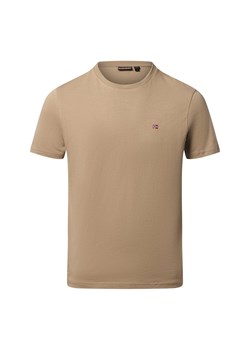 Napapijri T-shirt męski Mężczyźni Bawełna melanżowy jednolity ze sklepu vangraaf w kategorii T-shirty męskie - zdjęcie 186757615