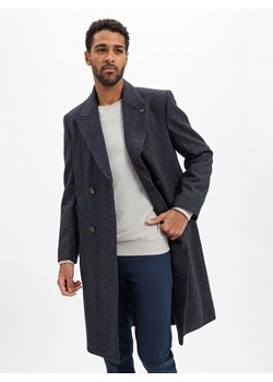 Finshley & Harding London Krótki płaszcz męski Mężczyźni Sztuczne włókno granatowy marmurkowy ze sklepu vangraaf w kategorii Płaszcze męskie - zdjęcie 186757638