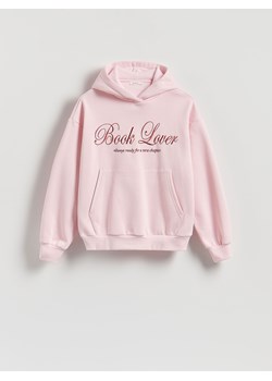 Reserved - Bluza z haftowanym napisem - pastelowy róż - id: 692GA-03X - marki Reserved - 186757859 Reserved - Bluza z haftowanym napisem - pastelowy róż ze sklepu Reserved w kategorii Bluzy damskie - zdjęcie 186757859