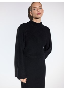 Mohito - Czarny sweter z wiskozą - czarny ze sklepu Mohito w kategorii Swetry damskie - zdjęcie 186758696