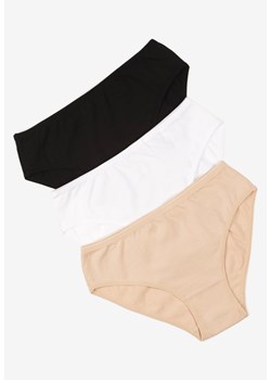 Wielokolorowe Gładkie Majtki Figi z Bawełny 3-pack Fezella - id: 401331 - marki born2be - 186759598 Wielokolorowe Gładkie Majtki Figi z Bawełny 3-pack Fezella ze sklepu born2be.pl w kategorii Majtki damskie - zdjęcie 186759598