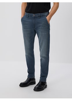 Reserved - Jeansy slim fit z efektem sprania - granatowy ze sklepu Reserved w kategorii Jeansy męskie - zdjęcie 186759699