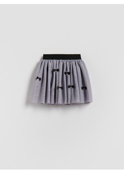 Reserved - Tiulowa spódnica z kokardkami - ciemnoszary - id: 546FW-90X - marki Reserved - 186759827 Reserved - Tiulowa spódnica z kokardkami - ciemnoszary ze sklepu Reserved w kategorii Sukienki dziewczęce - zdjęcie 186759827
