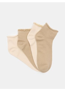 Sinsay - Prążkowane skarpetki 4 pack - wielobarwny - id: 380FI-MLC - marki Sinsay - 186762115 Sinsay - Prążkowane skarpetki 4 pack - wielobarwny ze sklepu Sinsay w kategorii Skarpetki damskie - zdjęcie 186762115