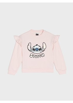 Sinsay - Bluza crewneck Stitch - różowy ze sklepu Sinsay w kategorii Bluzy dziewczęce - zdjęcie 186762238