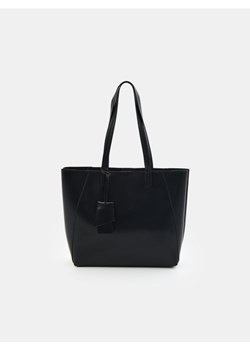 Sinsay - Torebka shopper z imitacji skóry - czarny ze sklepu Sinsay w kategorii Torby Shopper bag - zdjęcie 186762265