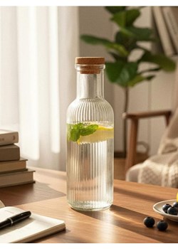 Sinsay - Butelka z korkiem - biały - id: 784EC-00X - marki Sinsay - 186762307 Sinsay - Butelka z korkiem - biały ze sklepu Sinsay w kategorii Bidony i butelki - zdjęcie 186762307