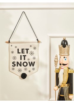 Sinsay - Świąteczna dekoracja ścienna z napisem 'Let it Snow' - biały - id: 8676X-00X - marki Sinsay - 186762347 Sinsay - Świąteczna dekoracja ścienna z napisem 'Let it Snow' - biały ze sklepu Sinsay w kategorii Dekoracje świąteczne - zdjęcie 186762347