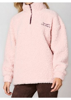 Sinsay - Bluza z kożuszkiem - różowy ze sklepu Sinsay w kategorii Bluzy damskie - zdjęcie 186762366