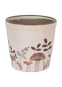 Clayre &amp; Eef Doniczka w kolorze beżowo-jasnobrązowym - wys. 14 x Ø 15 cm ze sklepu Limango Polska w kategorii Doniczki i osłonki - zdjęcie 186765797