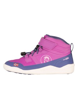 Trollkids Buty zimowe &quot;Nordfjord&quot; w kolorze jagodowym do chodzenia na boso ze sklepu Limango Polska w kategorii Buty trekkingowe dziecięce - zdjęcie 186765828