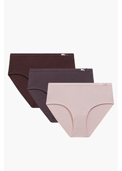 Figi Atlantic 3CLP-004 3-pack różowy/fioletowy/brązowy ze sklepu kontri.pl w kategorii Majtki damskie - zdjęcie 186766749