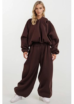 Komplet bluza+spodnie Dkaren DK-K-B27 czekolada ze sklepu kontri.pl w kategorii Komplety i garnitury damskie - zdjęcie 186766826