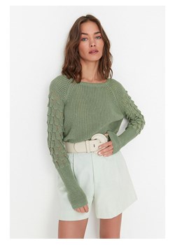 trendyol Sweter w kolorze zielonym ze sklepu Limango Polska w kategorii Swetry damskie - zdjęcie 186769725