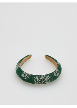 Reserved - Opaska z kryształkami - ciemnozielony ze sklepu Reserved w kategorii Ozdoby do włosów dziewczęce - zdjęcie 186772725