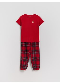Reserved - Świąteczna piżama - czerwony ze sklepu Reserved w kategorii Piżamy dziecięce - zdjęcie 186772749