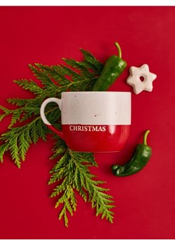 Sinsay - Świąteczny kubek z napisem Merry Christmas - różowy - id: 265GI-03X - marki Sinsay - 186773648 Sinsay - Świąteczny kubek z napisem Merry Christmas - różowy ze sklepu Sinsay w kategorii Kubki - zdjęcie 186773648