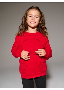 Sinsay - Bluza crewneck z ozdobnymi kokardami - czerwony ze sklepu Sinsay w kategorii Bluzy dziewczęce - zdjęcie 186773659