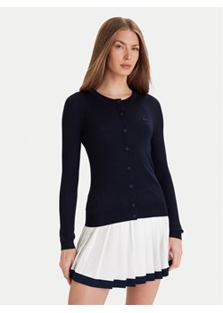 Lacoste Kardigan AF4141 Granatowy Slim Fit ze sklepu MODIVO w kategorii Swetry damskie - zdjęcie 186773816