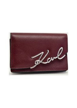 Karl Lagerfeld Skórzane etui na karty k/signature ze sklepu Gomez Fashion Store w kategorii Etui - zdjęcie 186774316