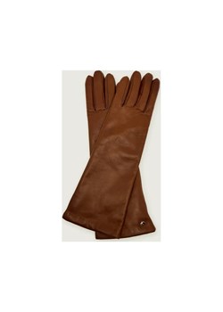 Weekend MaxMara Skórzane rękawiczki SENAPE | z dodatkiem wełny ze sklepu Gomez Fashion Store w kategorii Rękawiczki damskie - zdjęcie 186774319
