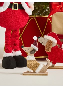 Sinsay - Dekoracja świąteczna w kształcie pieska - bordowy ze sklepu Sinsay w kategorii Dekoracje bożonarodzeniowe - zdjęcie 186776209