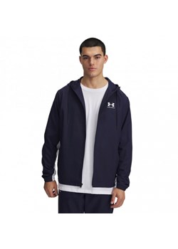 Męska kurtka wiatrówka Under Armour UA Rival Woven - granatowa - id: 279307 - marki Under Armour - 186776248 Męska kurtka wiatrówka Under Armour UA Rival Woven - granatowa ze sklepu Sportstylestory.com w kategorii Bluzy męskie - zdjęcie 186776248