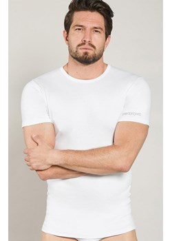 Kappa męski t-shirt klasyczny z grubszej bawełny biały K1306, Kolor biały, Rozmiar S, Kappa ze sklepu Primodo w kategorii Podkoszulki męskie - zdjęcie 186776766