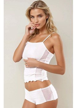 Ecru komplet koszulka i szorty Deisy, Kolor ecru, Rozmiar S, DKaren - id: 64579 - marki DKAREN - 186776927 Ecru komplet koszulka i szorty Deisy, Kolor ecru, Rozmiar S, DKaren ze sklepu Intymna w kategorii Bielizna nocna - zdjęcie 186776927