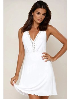 Ecru koszulka nocna z koronką Lucja, Kolor ecru, Rozmiar S, DKaren - id: 64357 - marki DKAREN - 186776969 Ecru koszulka nocna z koronką Lucja, Kolor ecru, Rozmiar S, DKaren ze sklepu Intymna w kategorii Bielizna nocna - zdjęcie 186776969